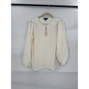 J. Crew Top Women XS Tall NEW Minimalist Keyhole Preppy Casual Summer Breathable